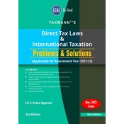 Taxmann's Direct Tax Laws and International Taxation Problems & Solutions for CA Final November 2021 Exam by CA. V. Rahul Agarwal 